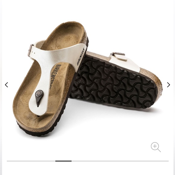 Birkenstock Shoes - Birkenstock Gizeh Sandal in Graceful Pearl White